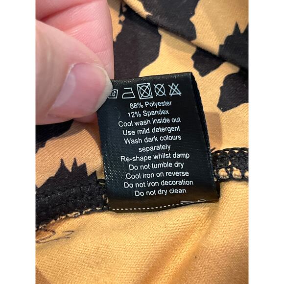 Balance Athletica Vitality Size XS Cheetah Print Athletic Workout Leggings - Picture 5 of 7